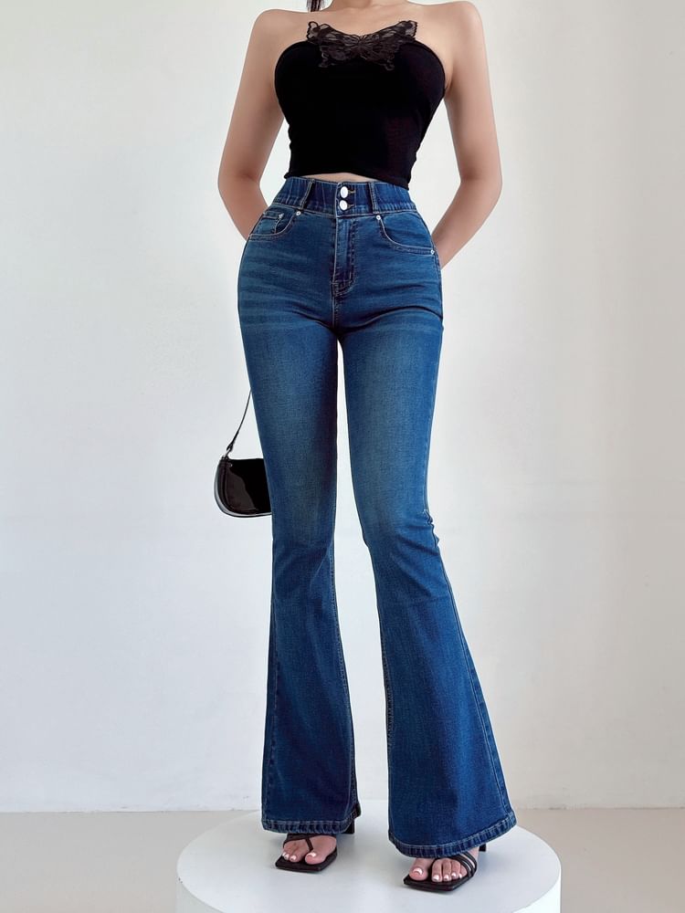 LIVIE - High Rise Flared Jeans (Diverse designs)
