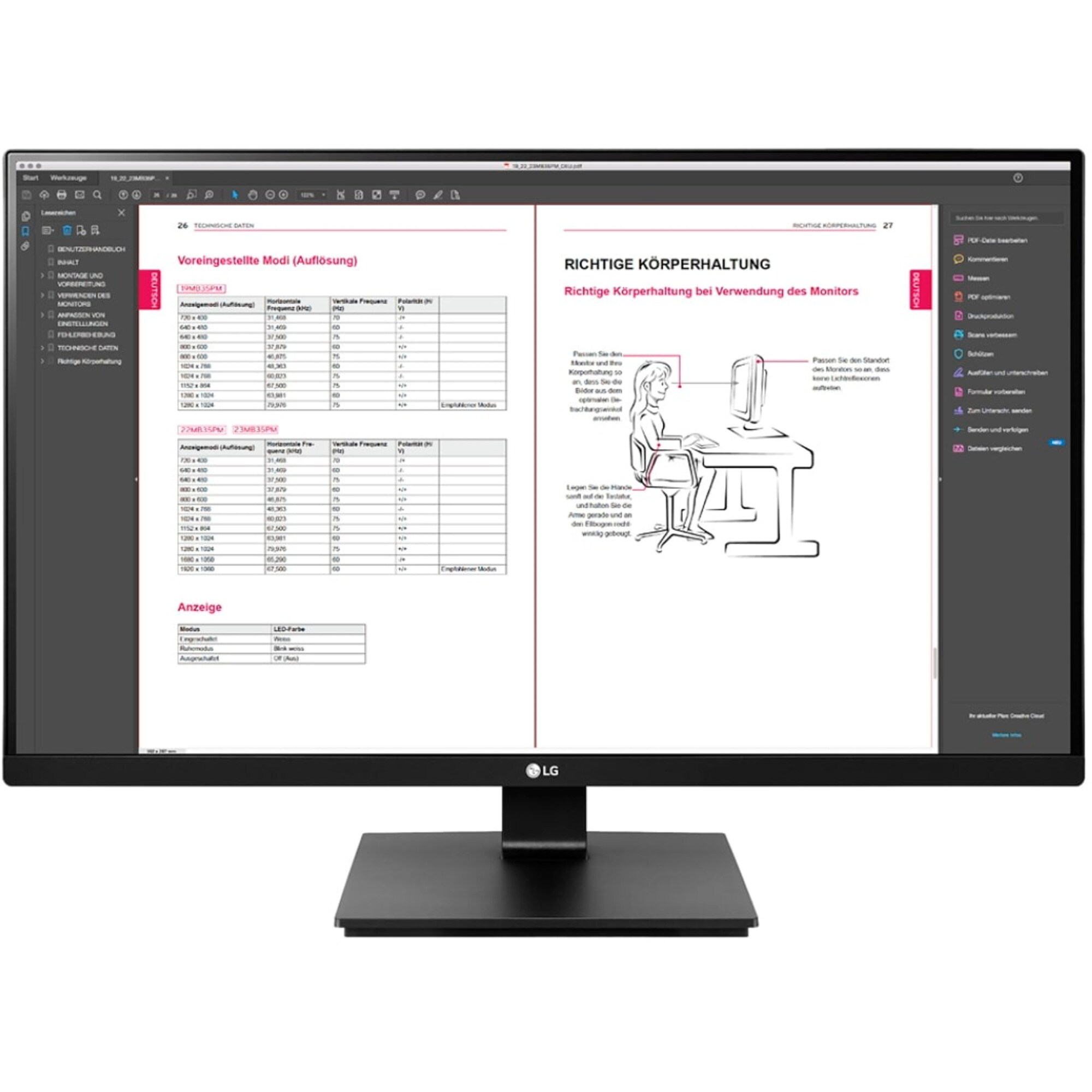 LG LED-Monitor 27BN65QP-B