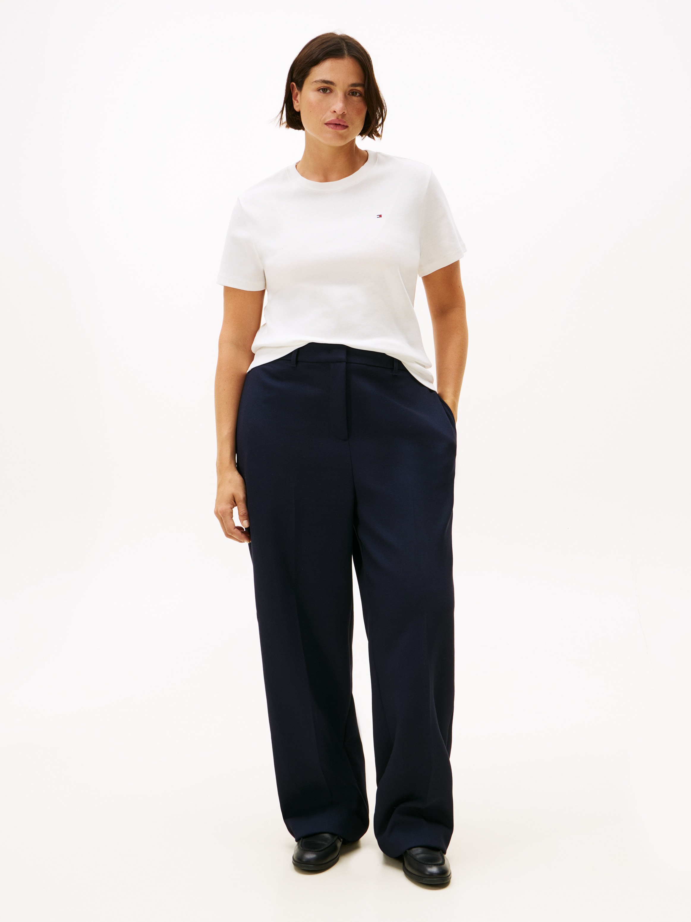 Tommy Hilfiger Curve Anzughose »CRV PUNTO RLXD STRAIGHT PANT«  in grossen Grössen