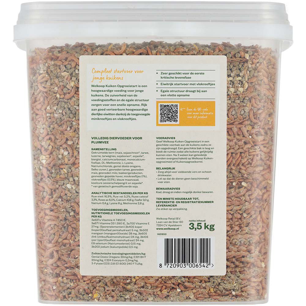 Welkoop Opgroeistart - Kuikenvoer - 3.5 Kilogram