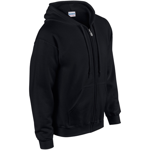 Moletom com zíper Gildan masculino, ideal para esportes e academia.