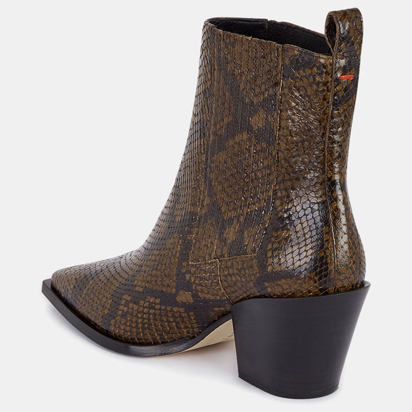 Aeyde Chelsea Boots en Cuir Kate marron - Talon 8 cm