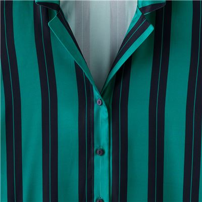Chemise de nuit satin rayée