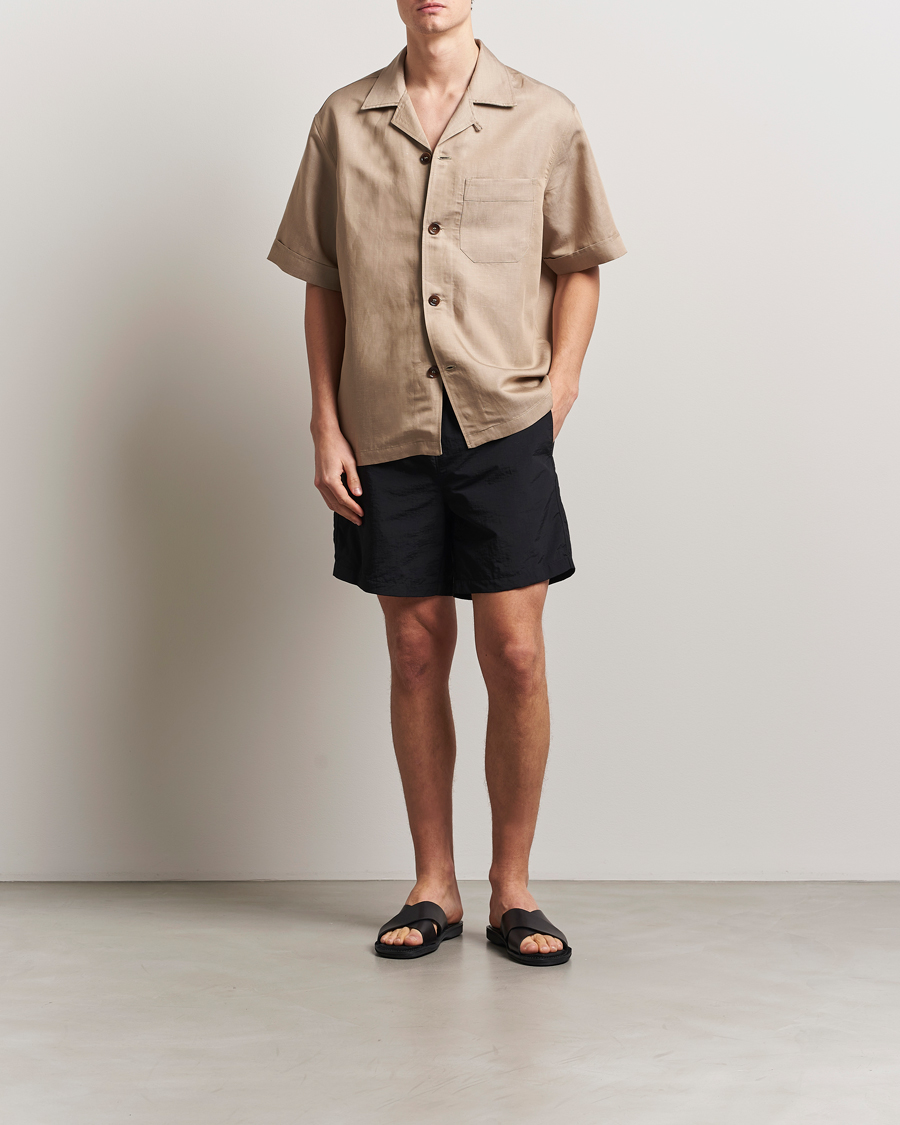 CDLP Dry Nylon Poplin Swim Trunks Black