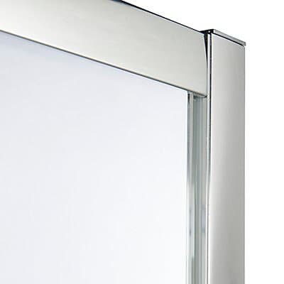 Portes de douche angle droit Cooke & Lewis Onega transparent 70 x 70 cm