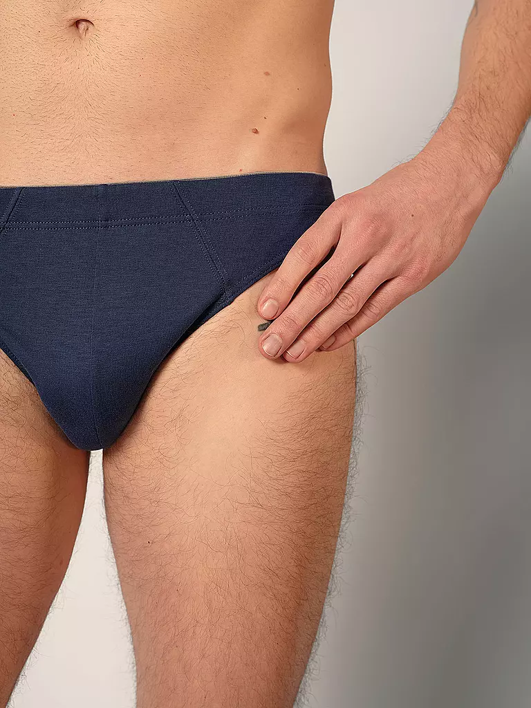 HUBER Brasil Slip 3er Pkg. blue black selection  blau