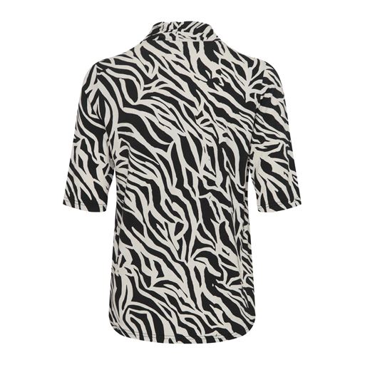 Fransa Flora T-shirt, Black Birch, XXL
