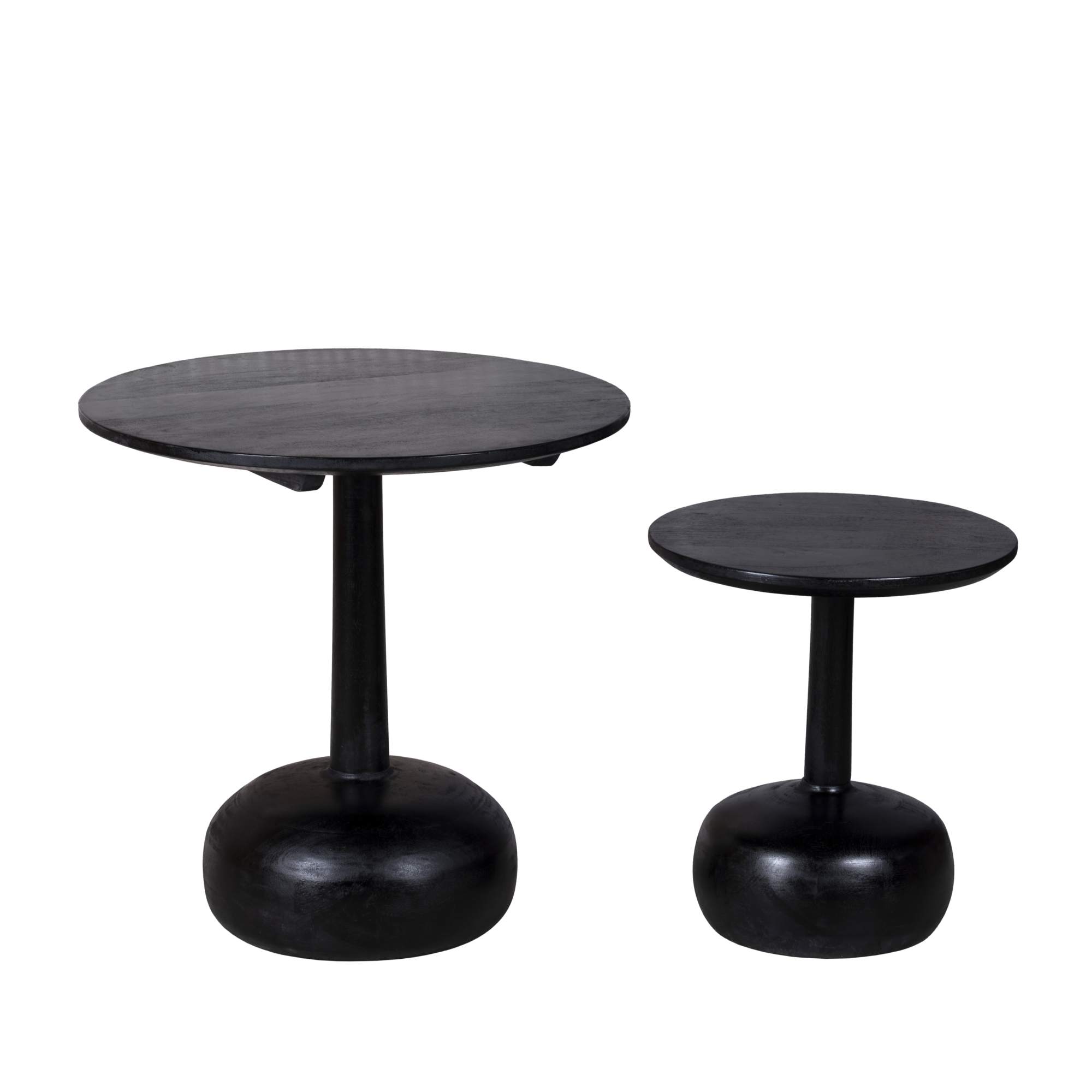 Bijzettafel Katwijk zwart - set van 2