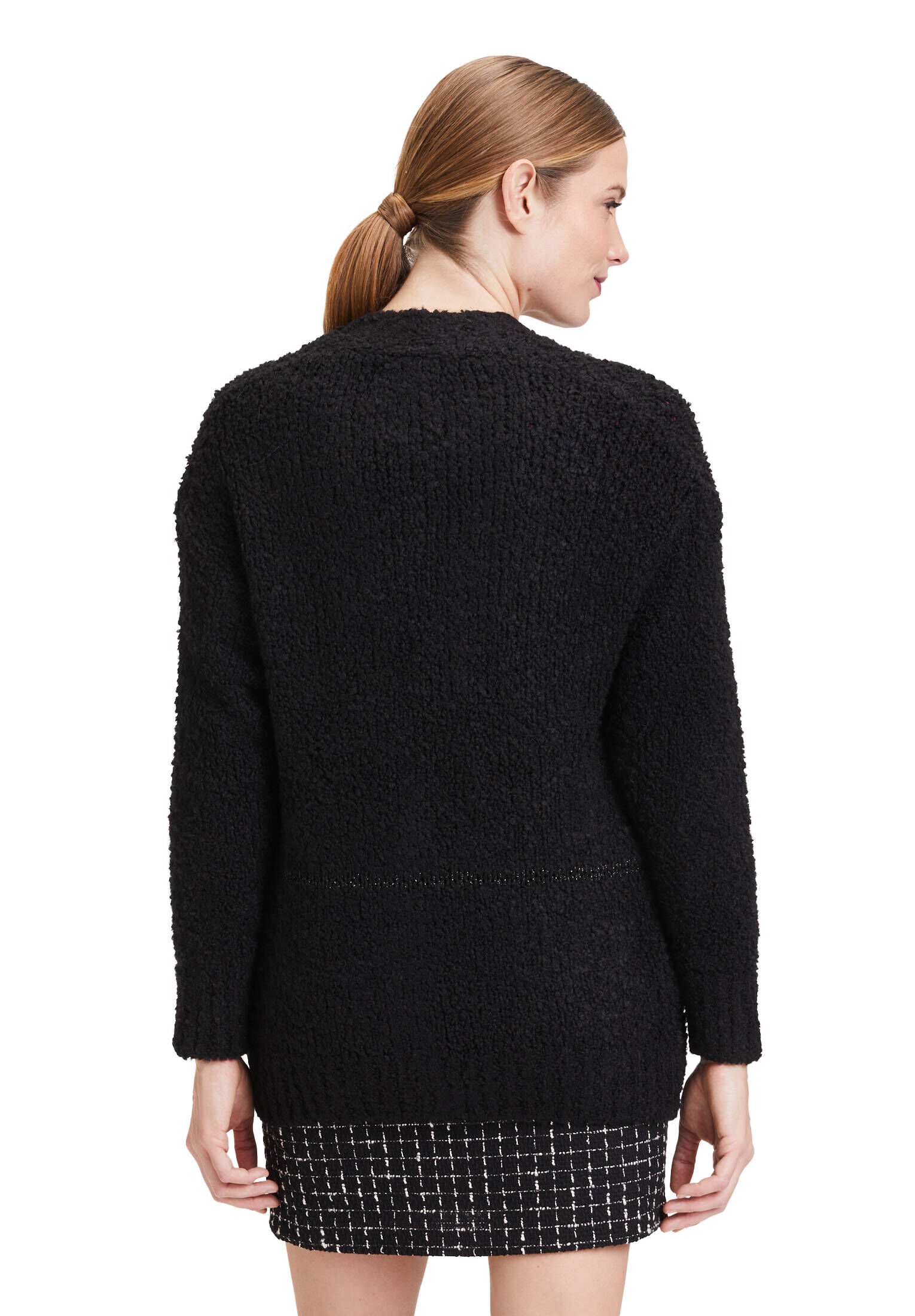 Cartoon| Damen Casual-Strickjacke mit Effektgarn
