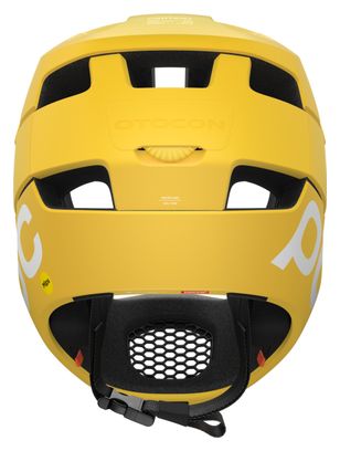 Casque Intégral Poc Otocon Race Mips Aventurine Jaune Mat