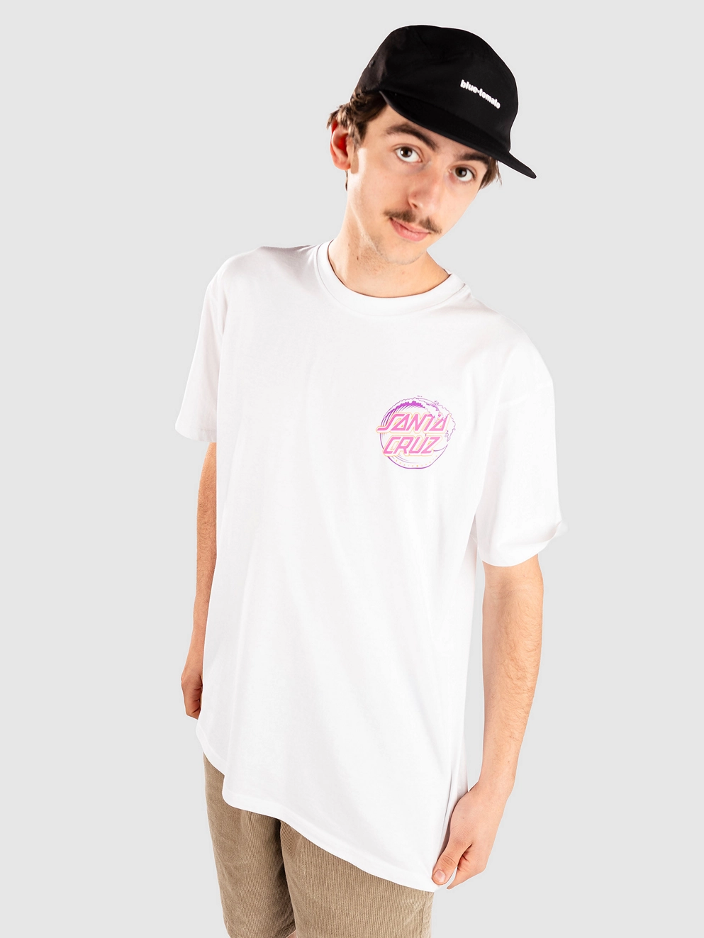 Santa Cruz Vacant Wave Dot T-Shirt white