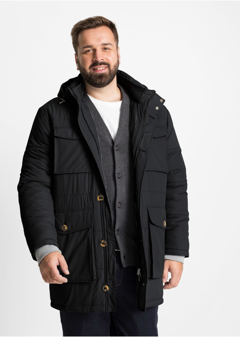 Parka avec capuche amovible