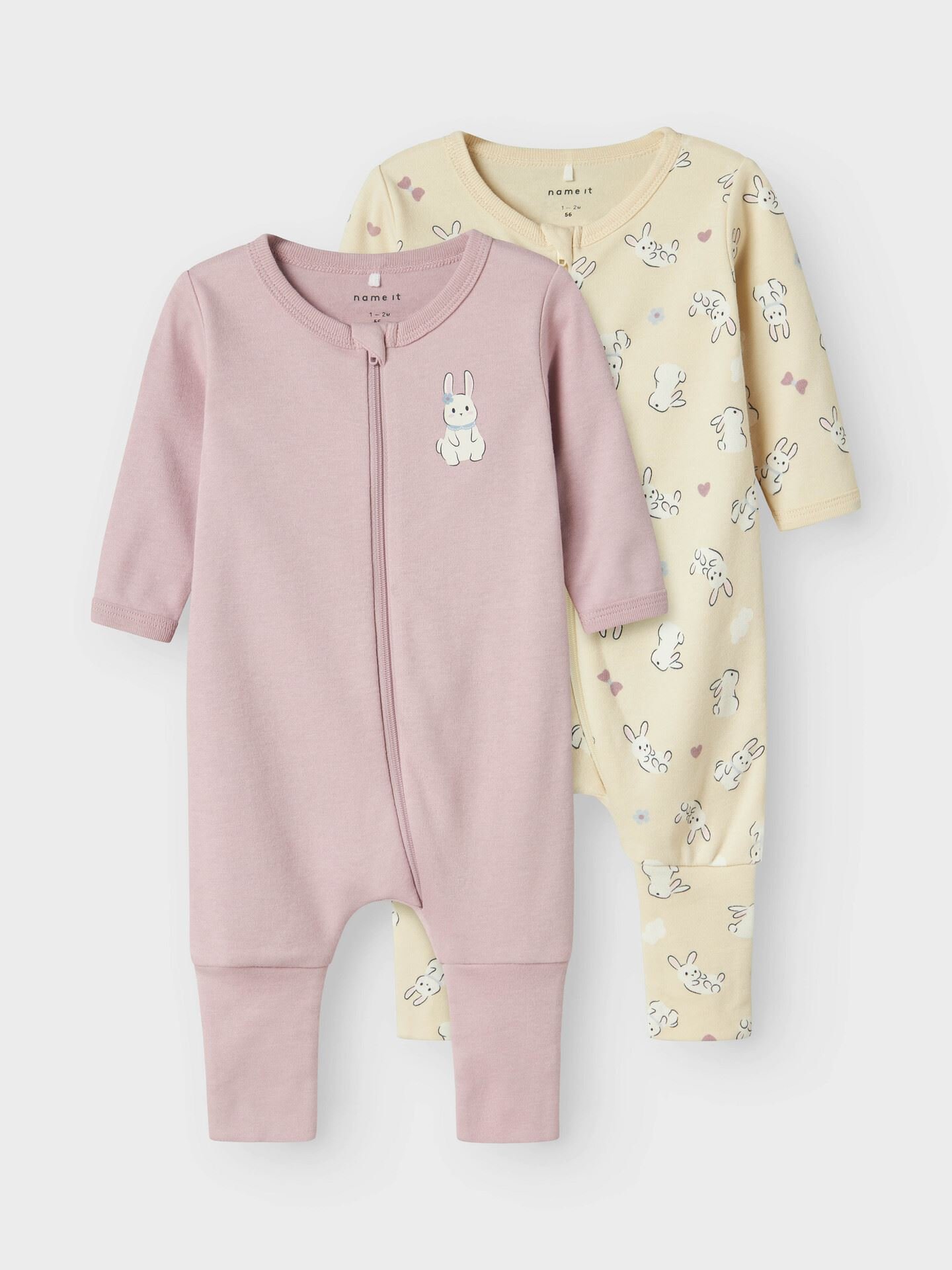 Nightsuit 2 Pack Zip Sand Rabbit