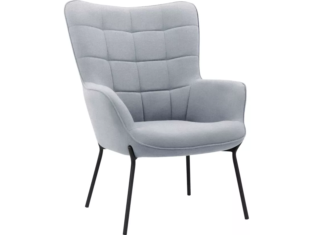 Fauteuil Boris Gris Clair Flavio