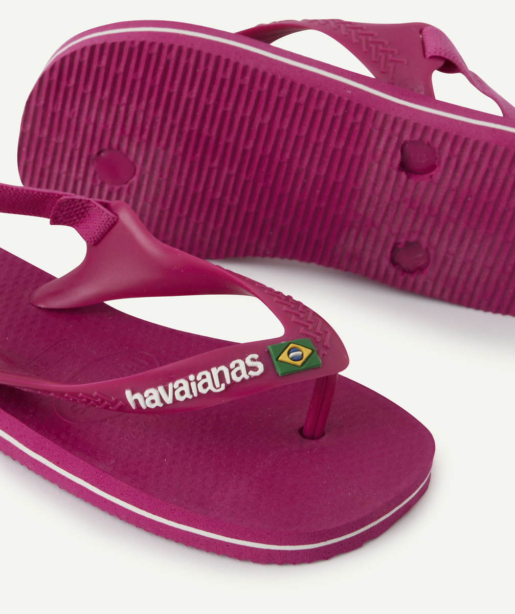 HAVAIANASTONGS BÉBÉ FILLE ROSES AVEC LOGO BRÉSIL