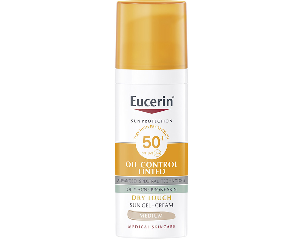 CREME GEL EUCERIN SUN OIL CONT COR MÉD SPF5 50ML