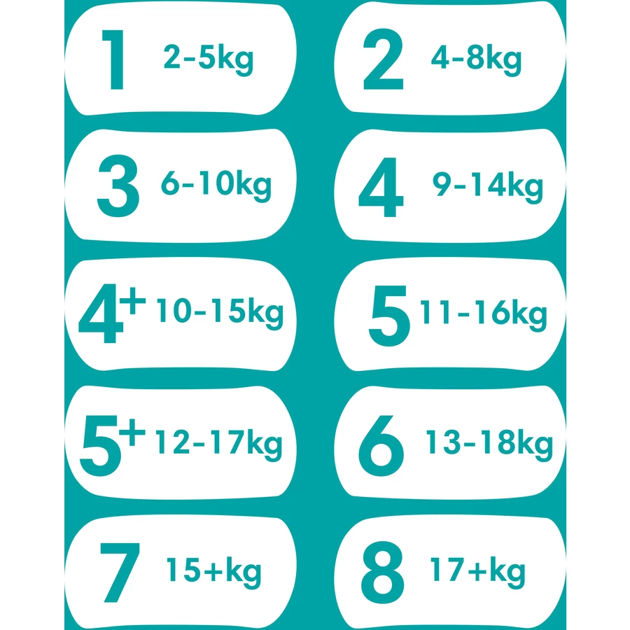 Pampers Baby-Dry Windeln, Gr. 8, 17+kg, Monatsbox (1 x 120 Windeln)