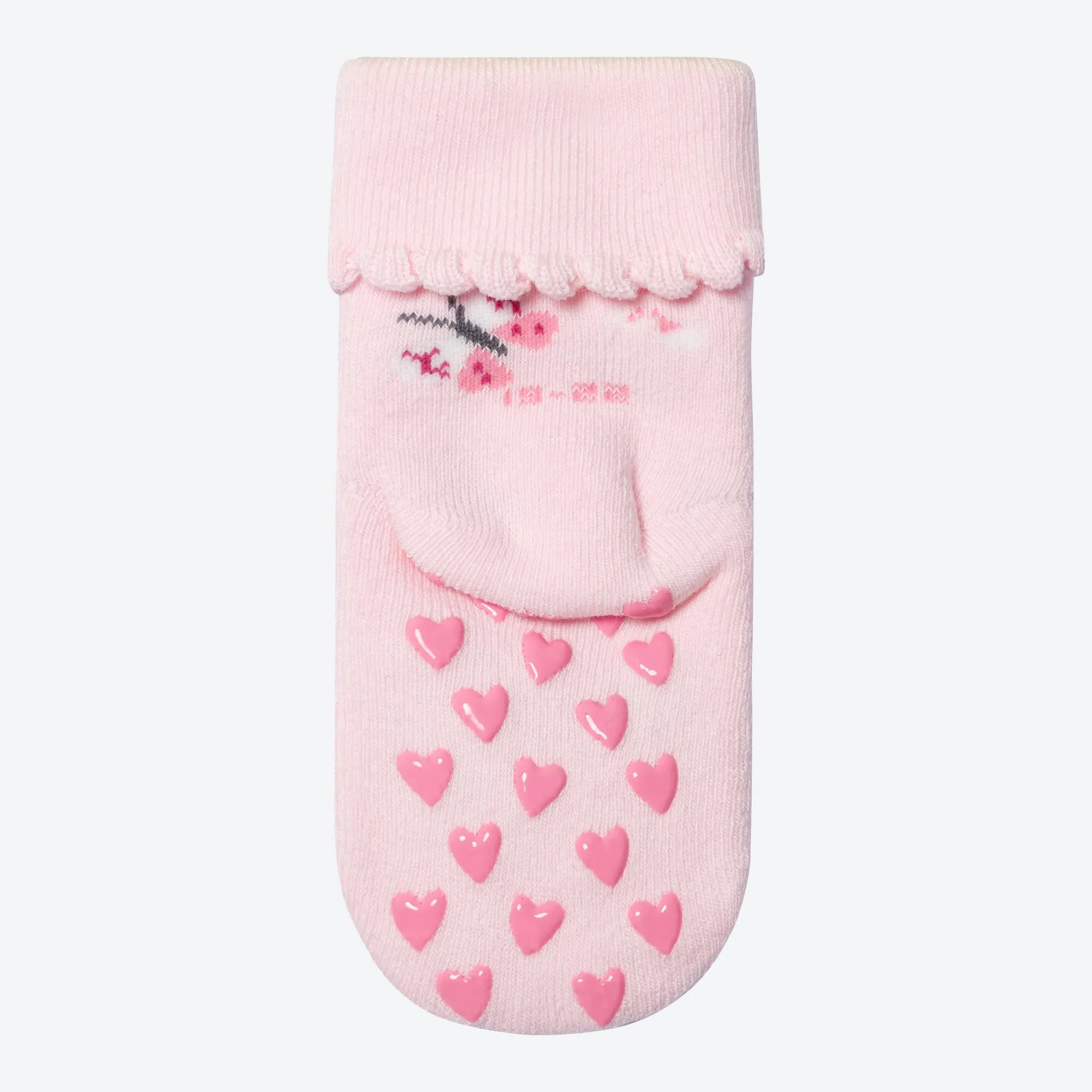 Baby-Mädchen-ABS-Socken, 2er-Pack