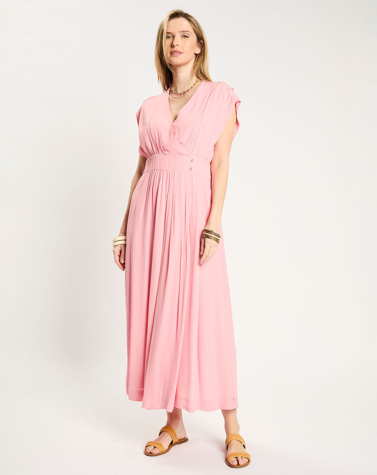 Scotch & Soda Robe longue rose