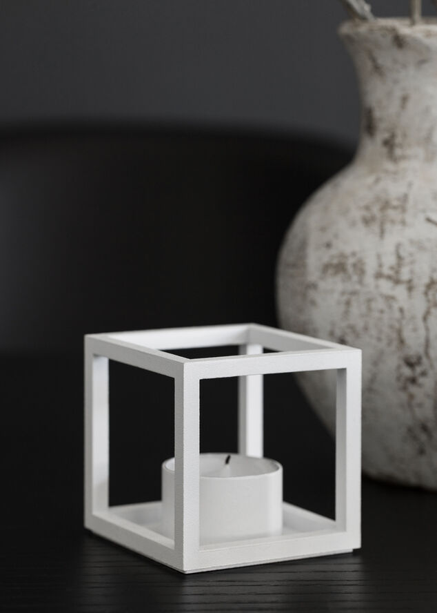 Audo Copenhagen Kubus T, Candle Holder, White White
