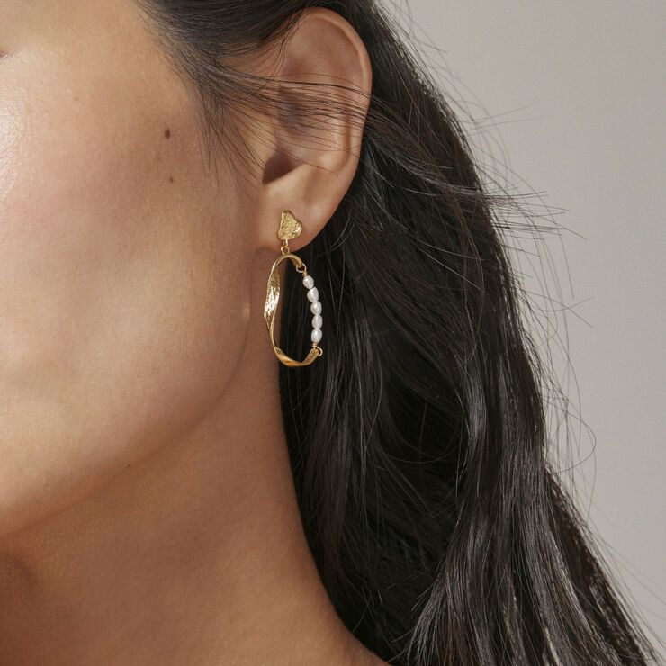 ENAMEL Copenhagen Earring, Aloma Pearl Small Pearls