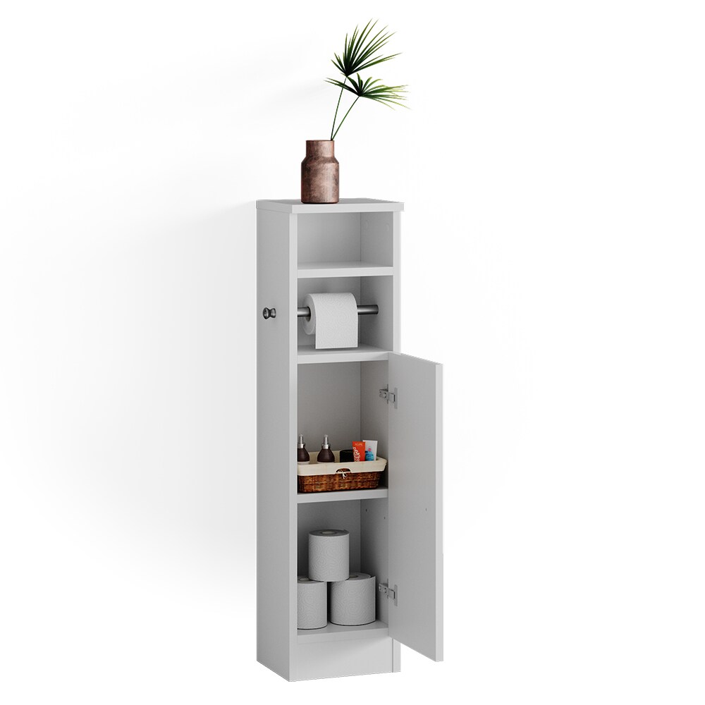 Vicco Badregal Badschrank Badezimmerschrank Enga Weiß Tür Fächer Ablage Schrank