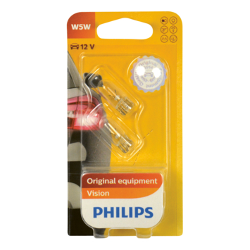 Philips autolampen W5W Vision 12961B2 2 stuks