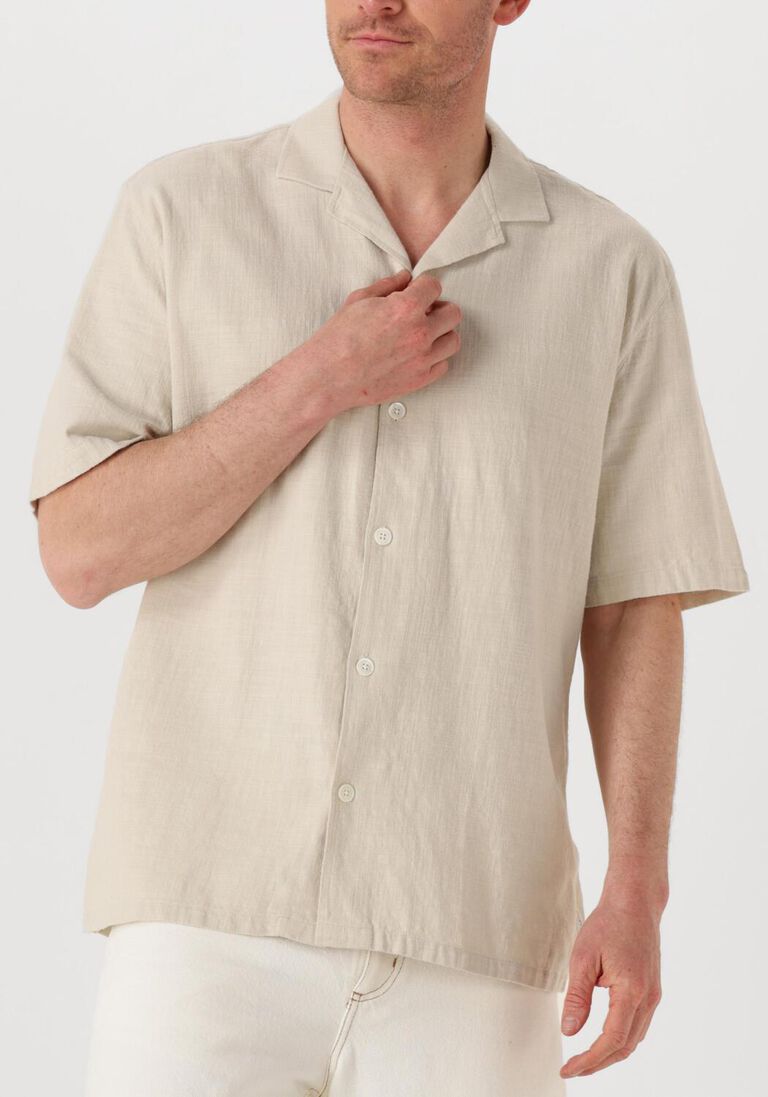 beige the goodpeople casual overhemd slin