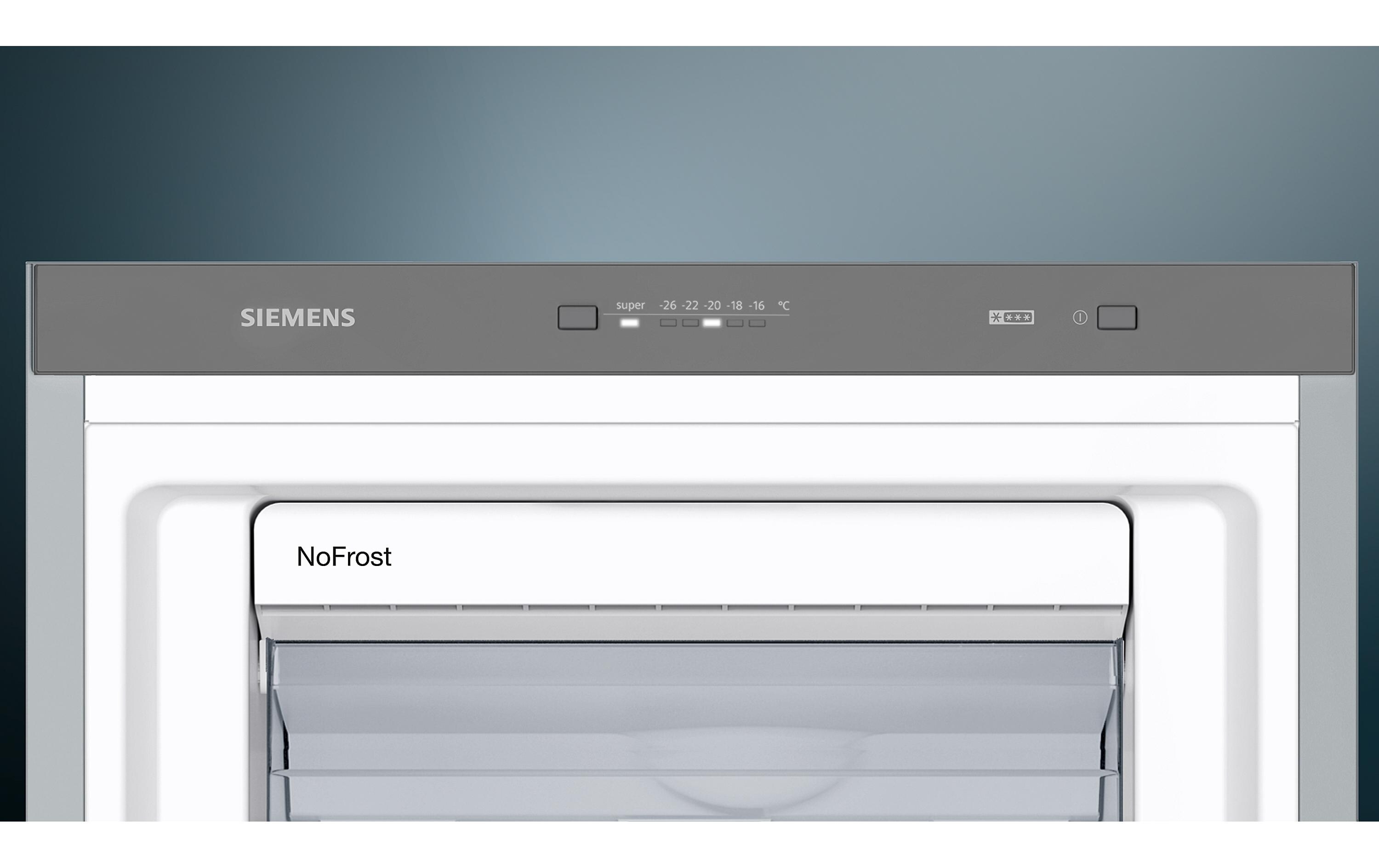 Gefrierschrank GS36NVIEP Rechts/Wechselbar, Silber<br>Stand-Gefrierschrank