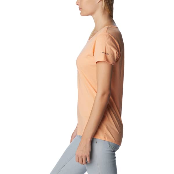 T-shirt randonnée COLUMBIA DAISY DAYS™ SHORT SLEEVE GRAPHIC TEE PEACH HEATHER/BUGVENTURE GRAPHIC