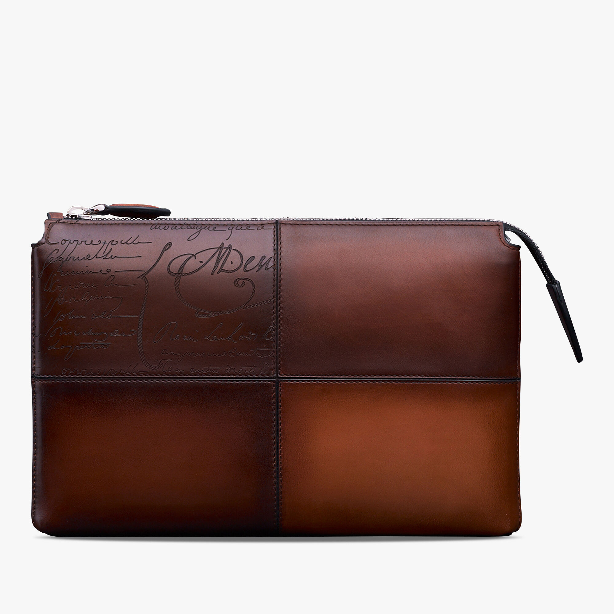 Pochette Tersio En Cuir Scritto