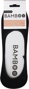 Naproz Bamboo Airco Footies Zwart 3-pack One Size 3PR