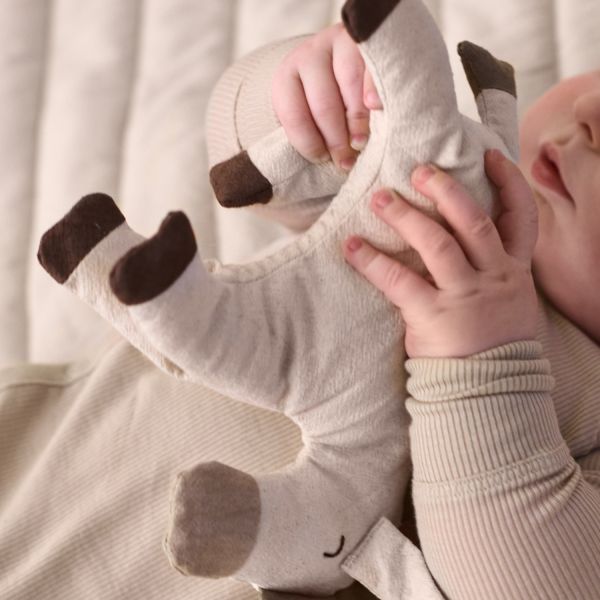 Ferm Living Knuffel Ezel - Undyed/Dark Sand