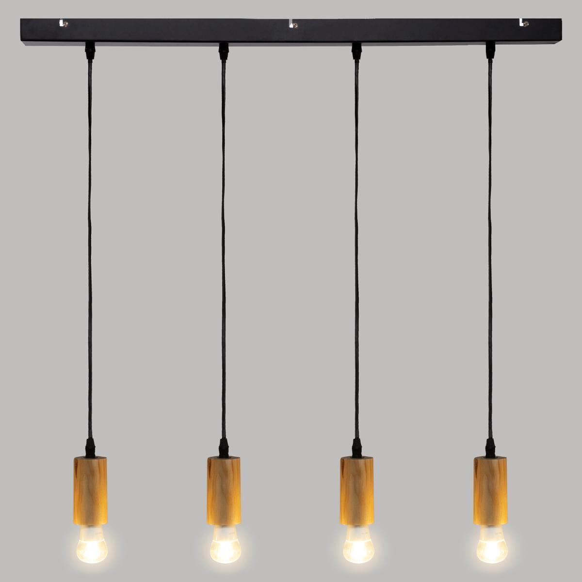 SUSPENSION X4 BOIS AYS NATUREL L.80CM