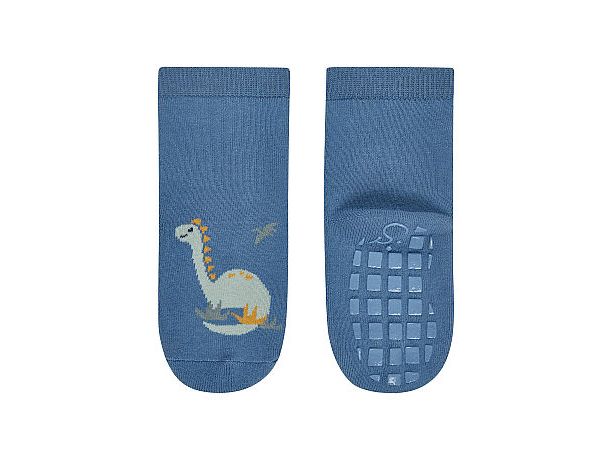 Sterntaler Antirutsch-Socken 2er Set Dino Blau Gr. 21/22 Rutschfeste Socken für Kinder