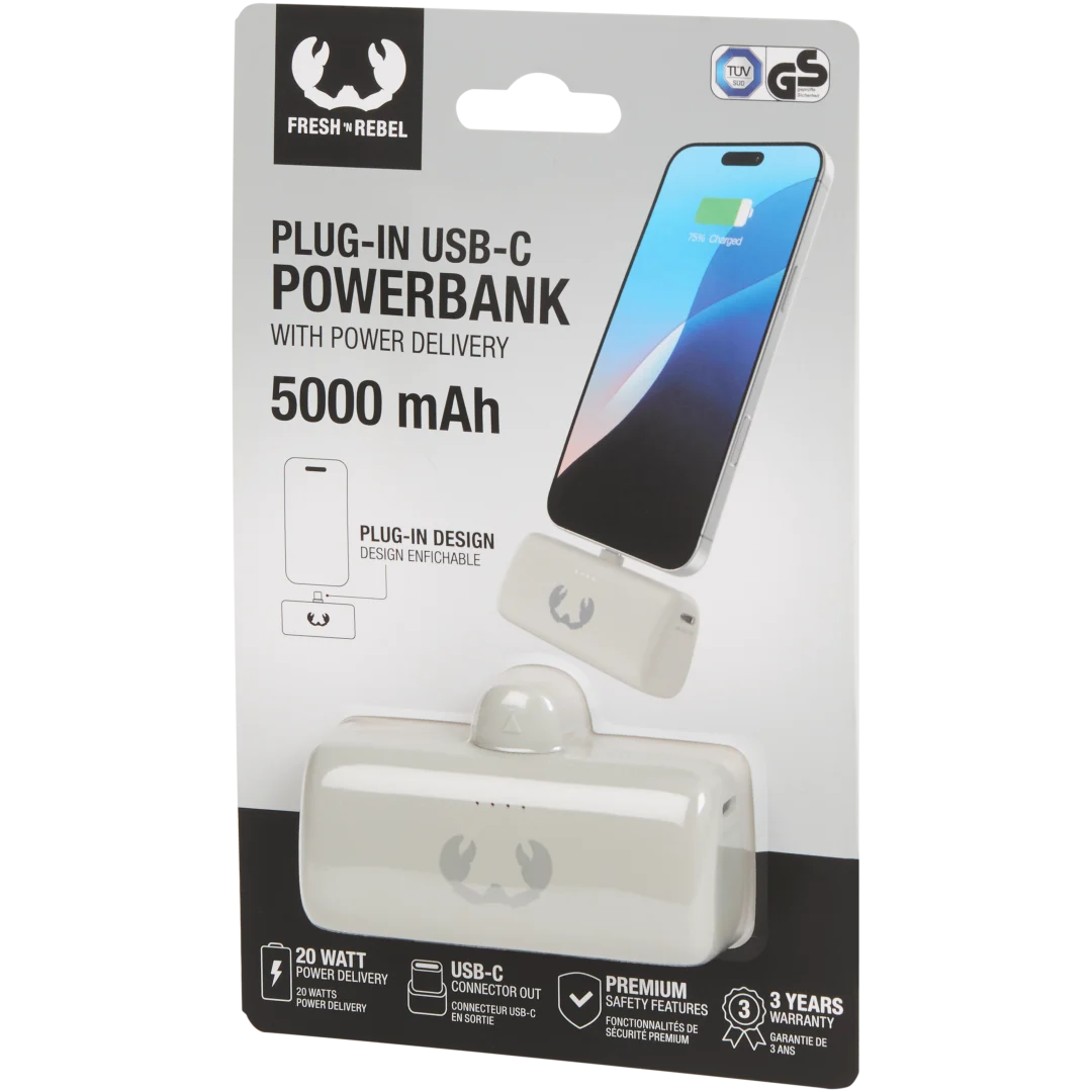 Fresh ’n Rebel plug-in powerbank 5.000 mAh | 20 watt
