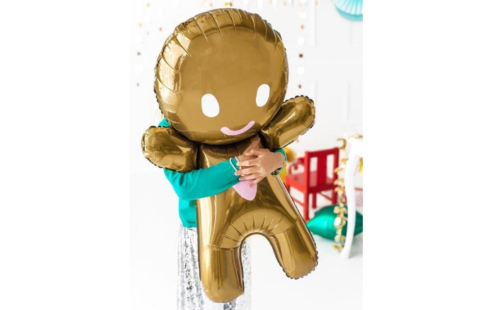 Weihnachtsdeko Folienballon Plätzchen 52 x 83 cm, 1 Stk.Ballon als Plätzchen für festliche Tage