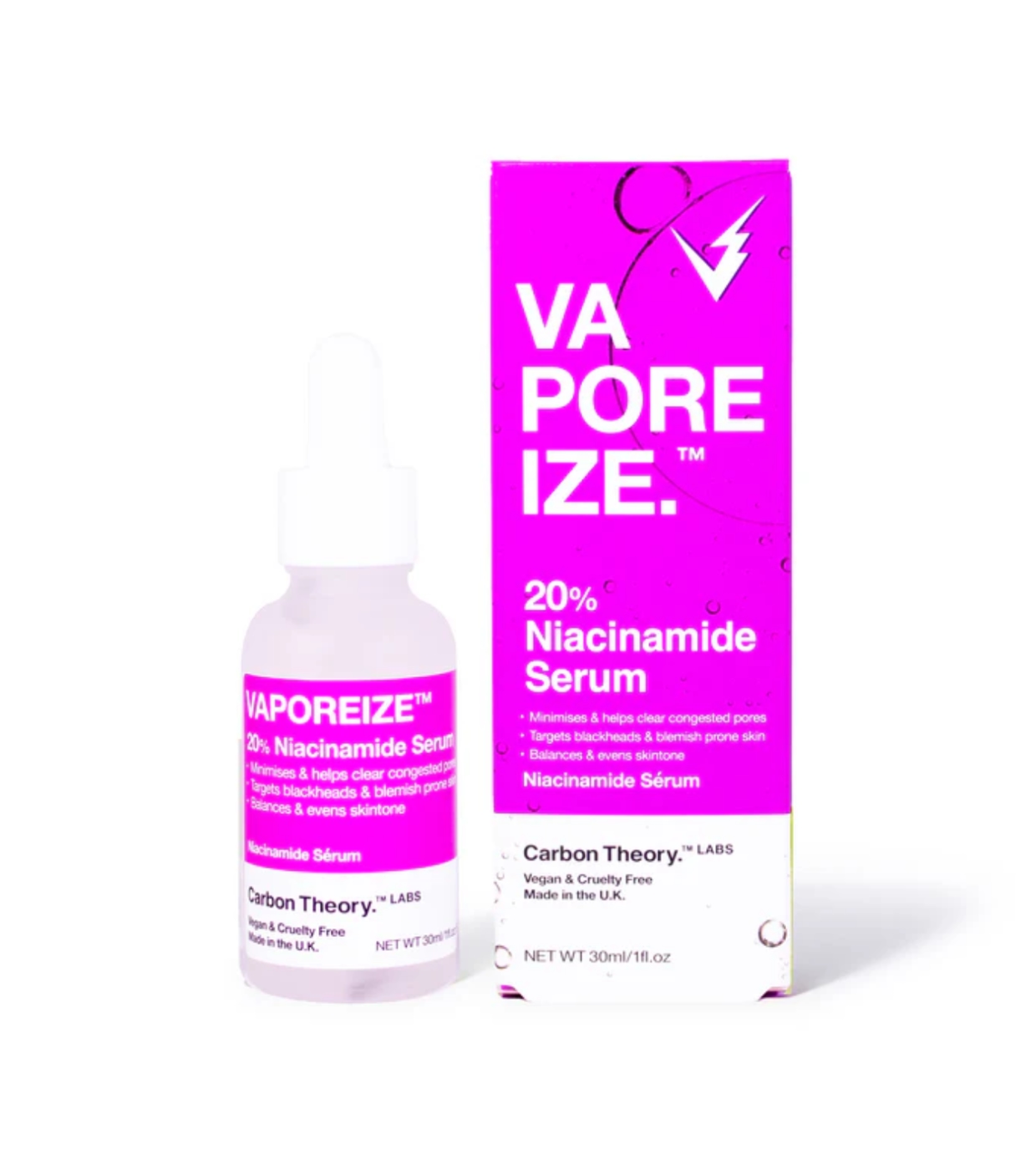 Carbon Theory - *VaPOREize* - Sérum Facial com Niacinamida 20%