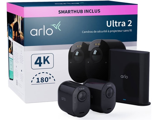 ARLO - Caméra de surveillance Ultra 2 Noir pack de 2