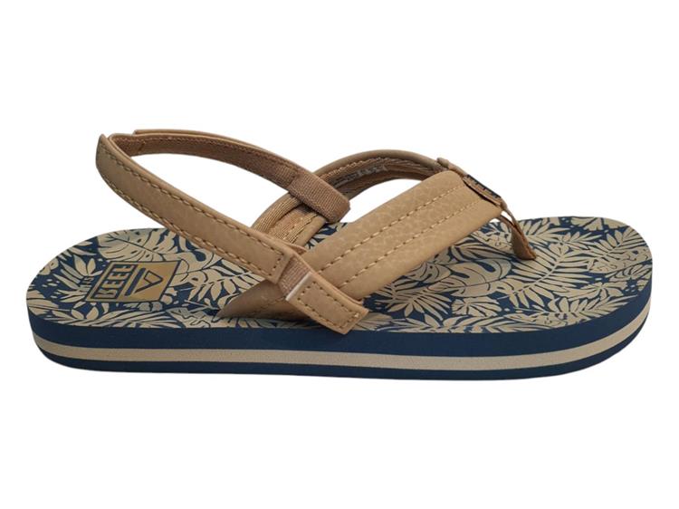 Reef Little AHI blauw beige bloemen