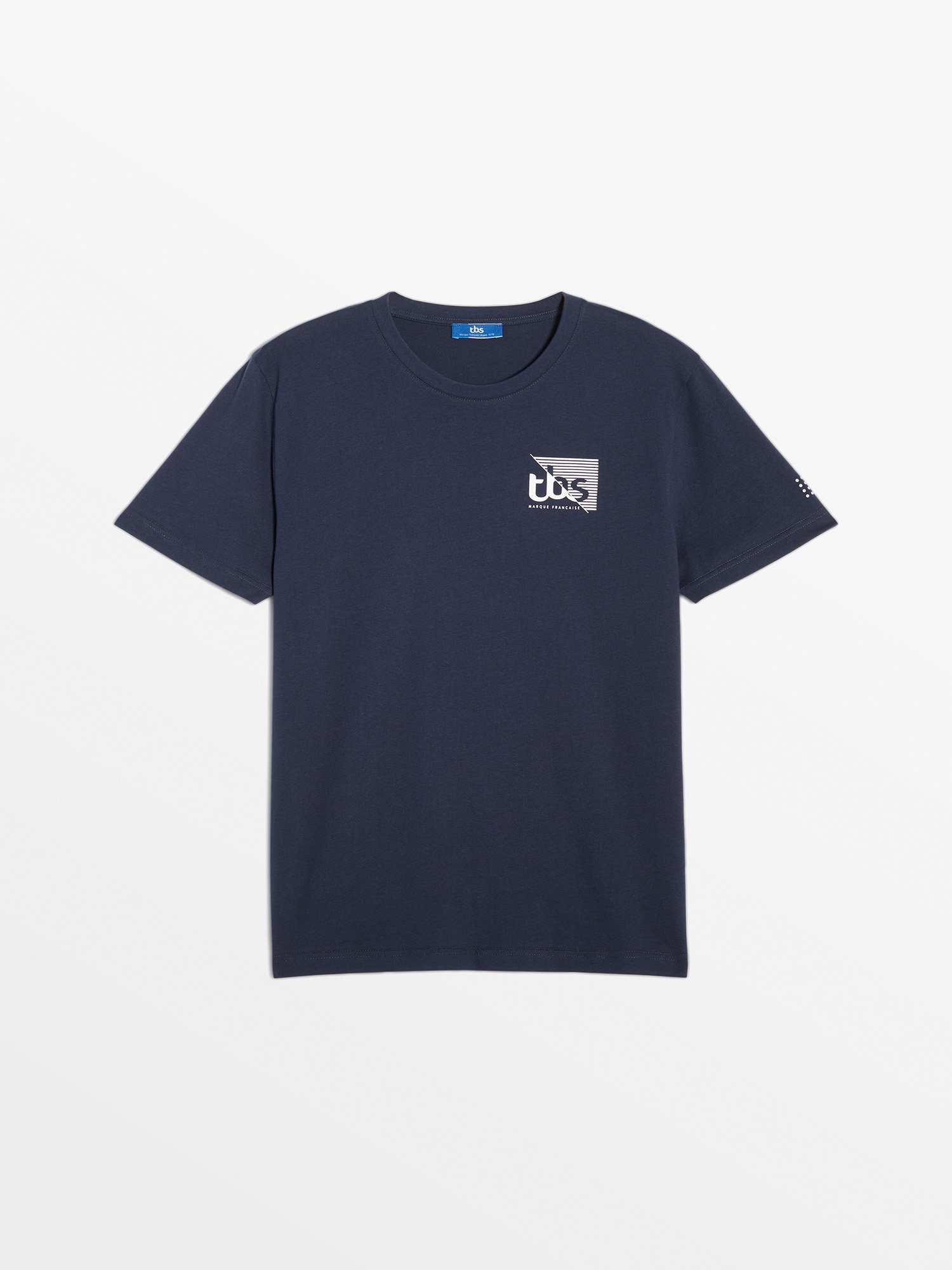 Tee Shirt Homme Manches Courtes Marine