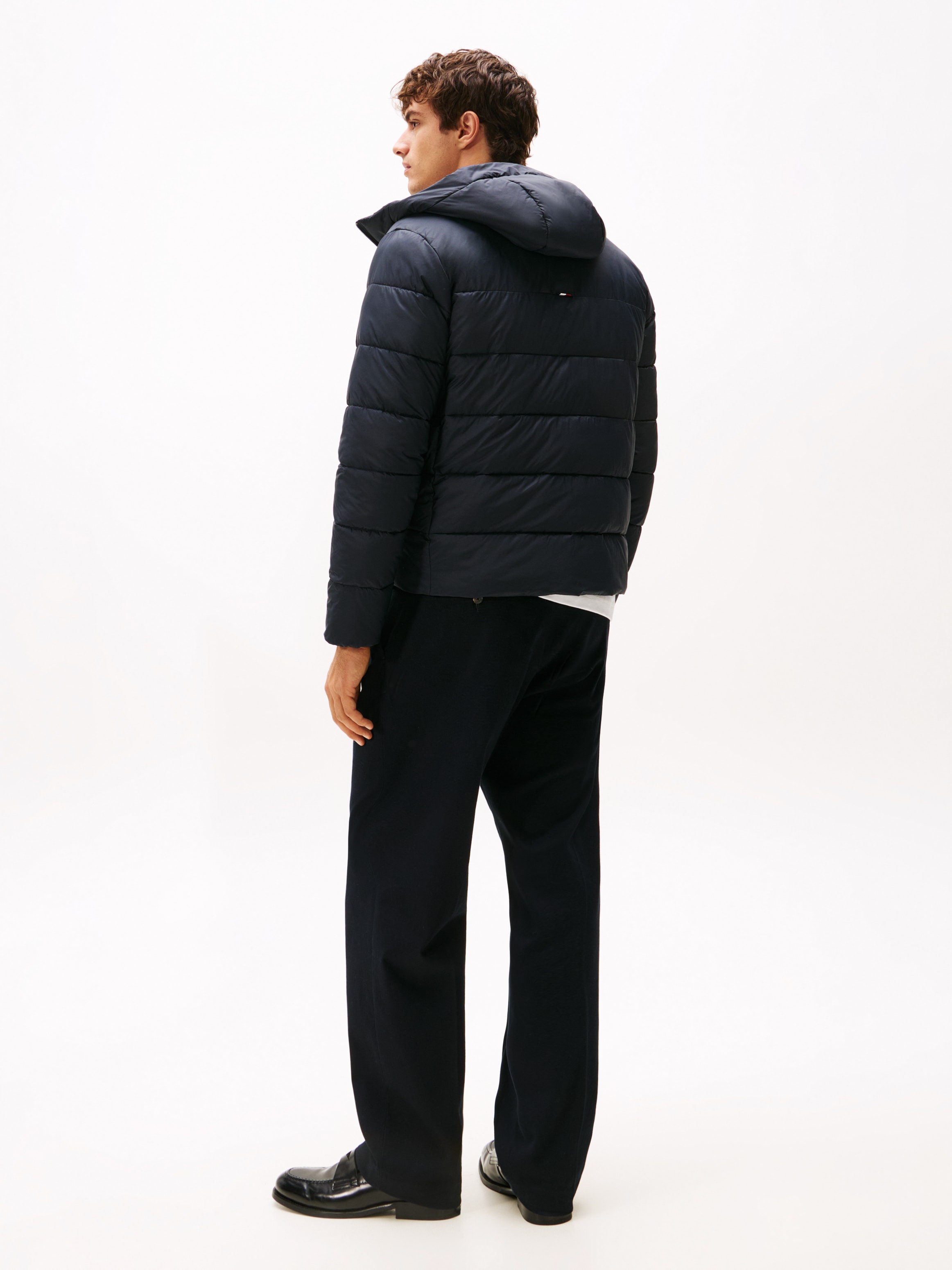 Tommy Hilfiger Steppjacke »MID WEIGHT HOODED JACKET« mit Kapuze Winterjacke, Übergangsjacke