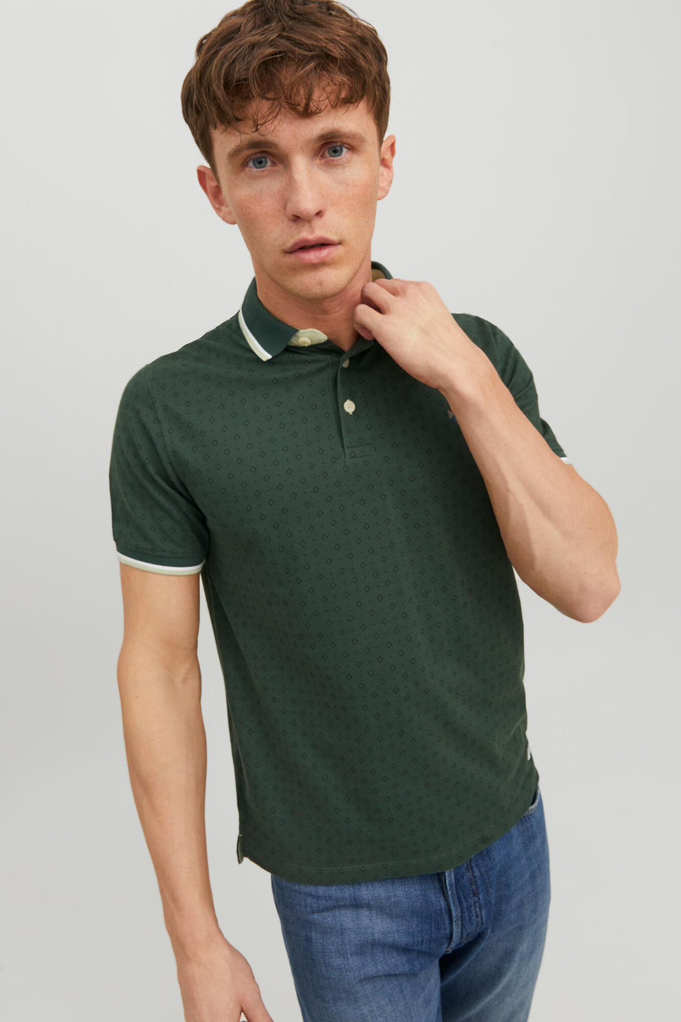 Camisa polo de algodão - Verde