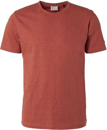 No Excess T-Shirt Streep Melange Rood 19350221SN-192 kopen