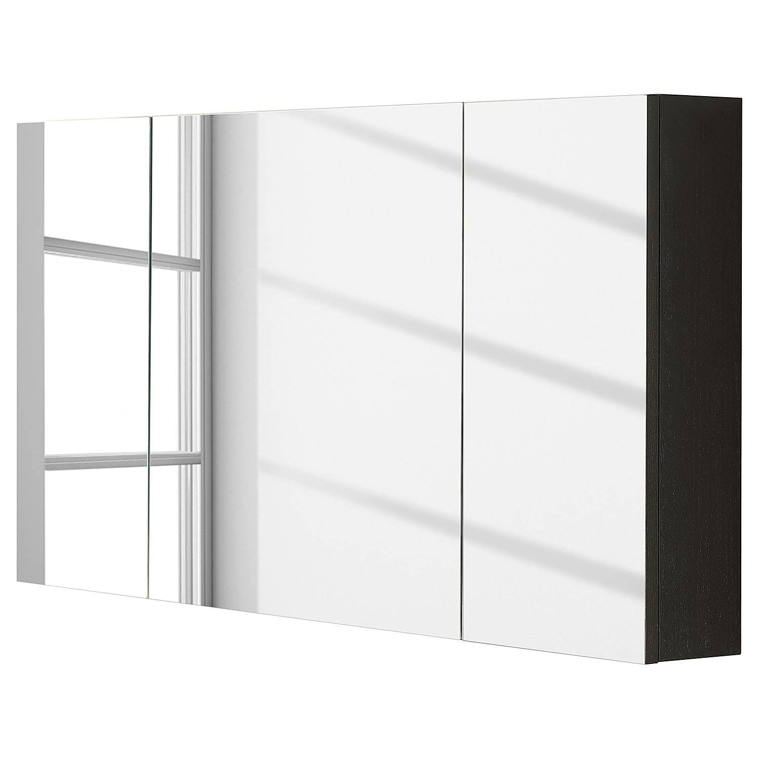 Studio Copenhagen Spiegelschrank IKON 120 x 60 x 14cm Schwarz