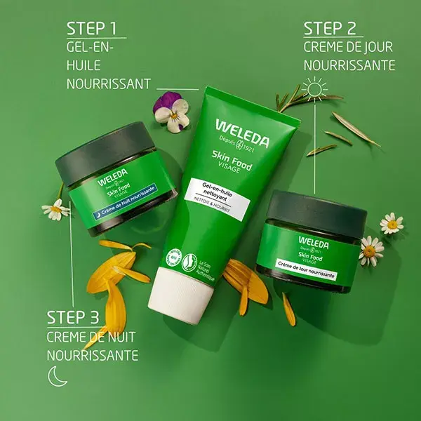 Gel de limpeza em óleo orgânico Weleda Skin Food 75ml