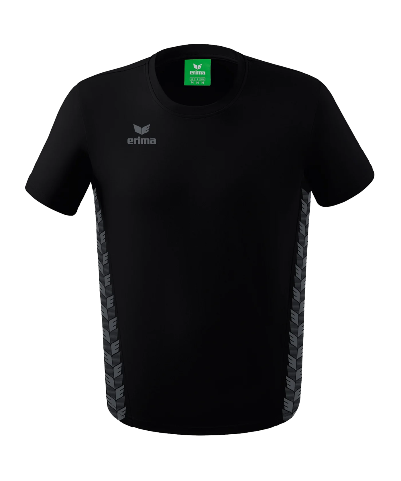 Erima Team Essential T-Shirt Schwarz Grau