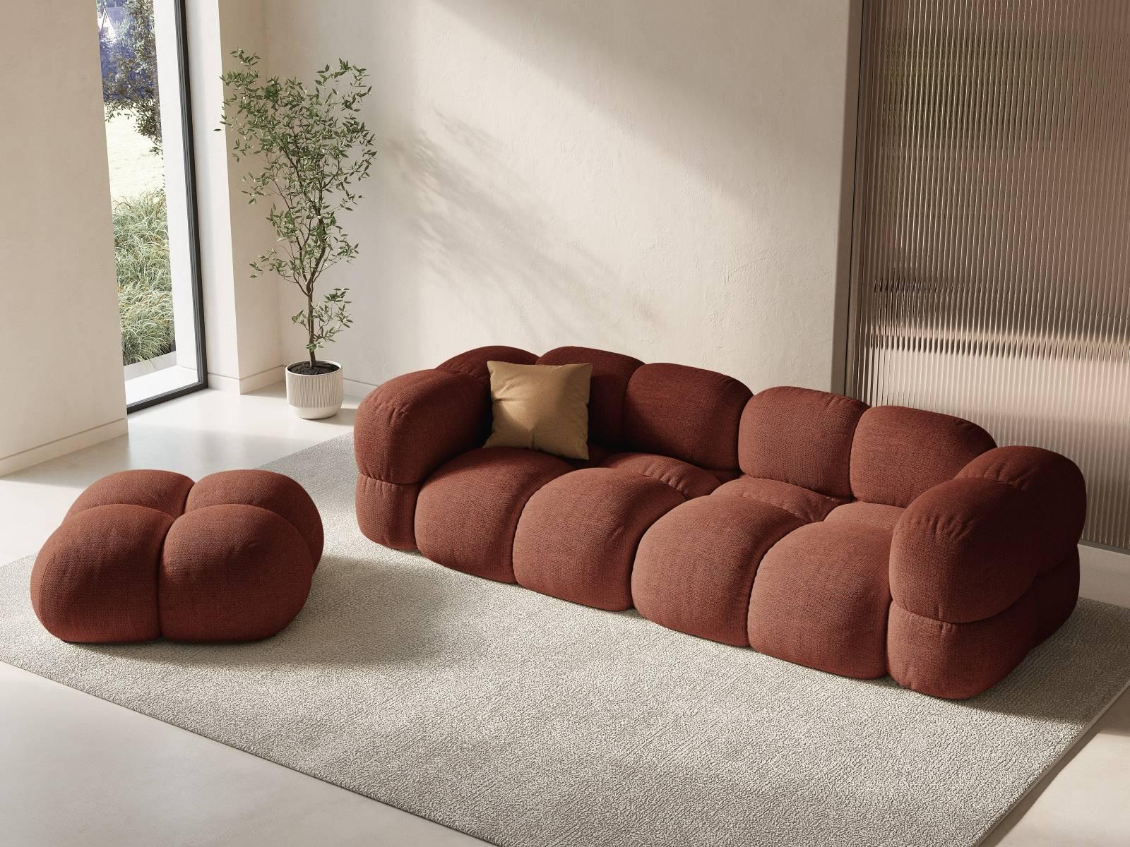 Cosmopolitan Design Loretto 3-zitsbank - Koraal