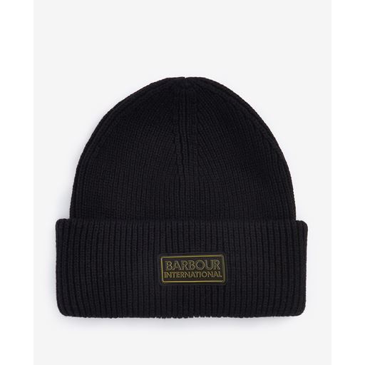 Barbour International Flex Beanie, Black, One size