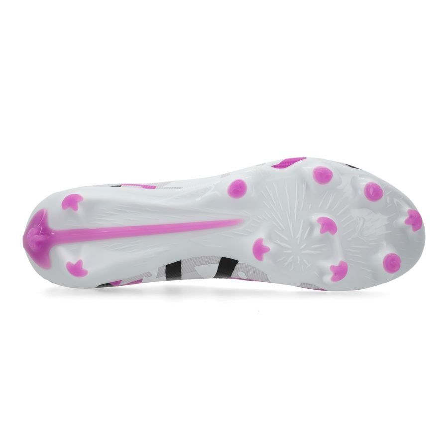 PUMA Ultra 5 Match FG/AG Forever - Blanc/Pure Magenta/Gris/Noir ÉDITION LIMITÉE